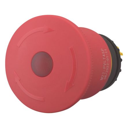 Eaton RMQ Titan M22 Series Turn to Release Illuminated Emergency Stop Push Button, 22mm Cutout, IP67