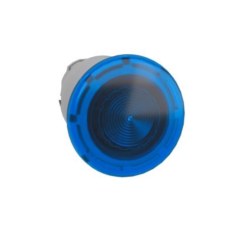 Schneider Electric Harmony XB4 Series Blue Illuminated Spring Return Push Button Head, 22mm Cutout, IP66, IP67, IP69K