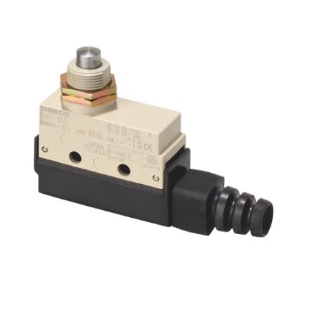 Omron SHL Series Plunger Limit Switch, NO/NC, IP67, SPDT, 480V ac Max, ac 2 A, dc 200mA Max
