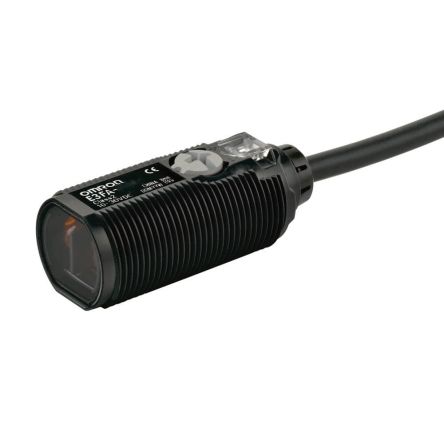 Omron Retroreflective Photoelectric Sensor, Barrel Sensor, 0 → 500 mm Detection Range