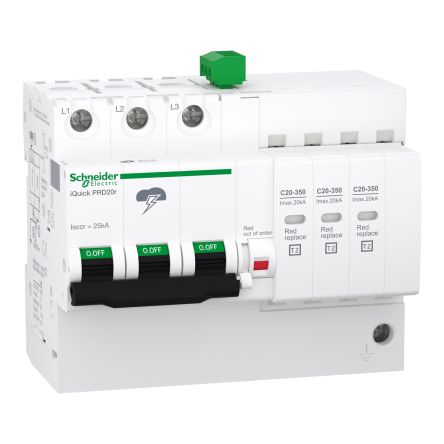 Schneider Electric Surge Protector, 5kA, DIN Rail Mount
