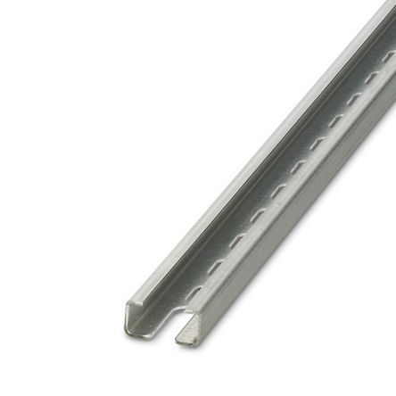 Phoenix Contact Steel Perforated DIN Rail, Top Hat Compatible, 2m X 30mm X 15mm