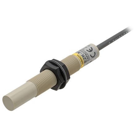 Omron Capacitive Threaded Barrel Proximity Sensor, M12, 4 mm Detection, PNP NO, 10 → 30 V dc