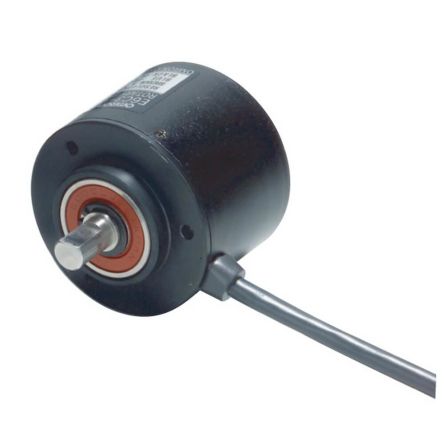 Omron E6C3-A Series Absolute Absolute Encoder, 360 ppr, PNP Open Collector Signal, Solid Type, 8mm Shaft