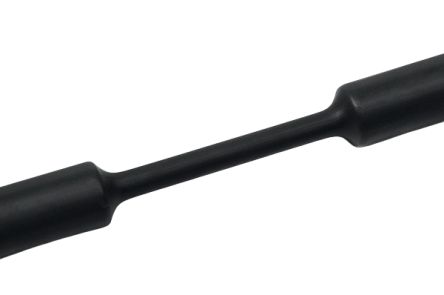 HellermannTyton Heat Shrink Tubing, Black 3mm Sleeve Dia. x 30m Length 3:1 Ratio, TF31 Series