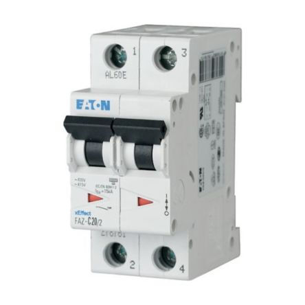 Eaton Moeller MCB Leitungsschutzschalter Typ C, 2-polig 5A 240 → 415V, Abschaltvermögen 10 KA XEffect