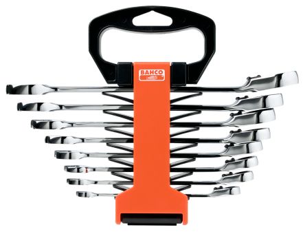 Bahco 1RZ Series 8-Piece Spanner Set, 5/16 → 3/4, Alloy Steel