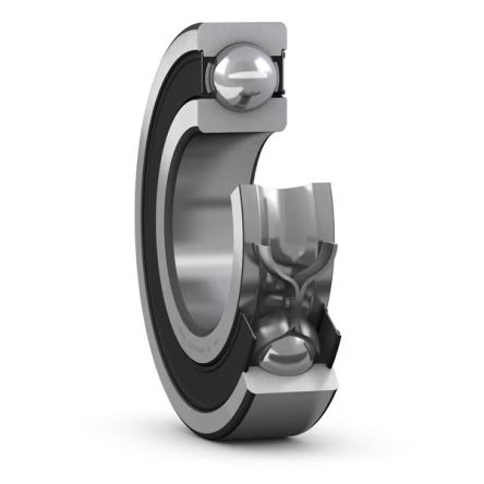 SKF W 607-2RS1 Single Row Deep Groove Ball Bearing- Both Sides Sealed 7mm I.D, 19mm O.D