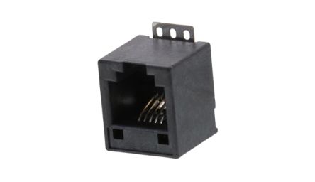 Molex 85513 Series Female RJ12 Connector, Surface Mount, Cat3 Vertical 1x1 Port 6P6C -Way
