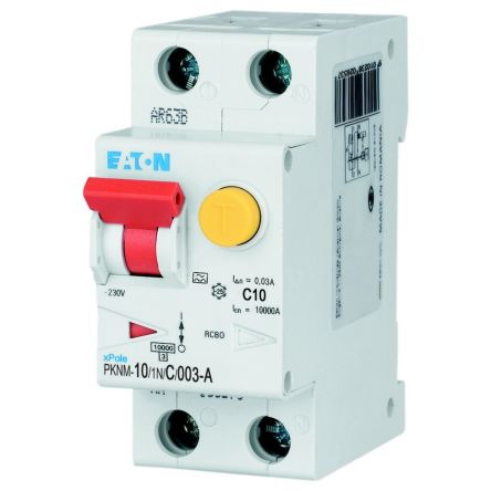 Eaton Moeller RCD/FI, 2-polig, 10A, 30mA Typ C PKNM CE 230V
