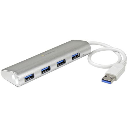 StarTech.com, USB 3.0 USB-Hub, 4 USB Ports, USB A, USB, USB-Bus, 112 X 36 X 18mm