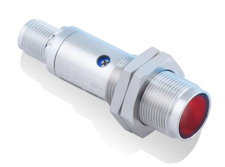 Baumer OR18 Zylindrisch Optischer Sensor, Durchgangsstrahl, Bereich 20 Mm, PNP Ausgang, 4-poliger M12-Steckverbinder