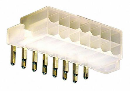 Molex Mini-Fit Jr. Leiterplatten-Stiftleiste Gewinkelt, 14-polig / 2-reihig, Raster 4.2mm, Kabel-Platine,