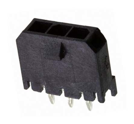 Molex Micro-Fit 3.0 Leiterplatten-Stiftleiste Gerade, 3-polig / 1-reihig, Raster 3.0mm, Kabel-Platine,