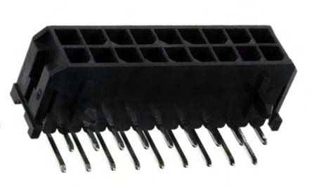 Molex Micro-Fit 3.0 Leiterplatten-Stiftleiste Gewinkelt, 18-polig / 2-reihig, Raster 3.0mm, Kabel-Platine,