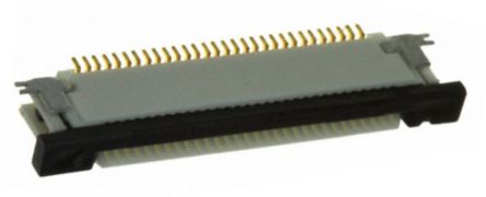 Molex, Easy On, 52435 0.5mm Pitch 30 Way Right Angle FPC Connector, ZIF Top Contact