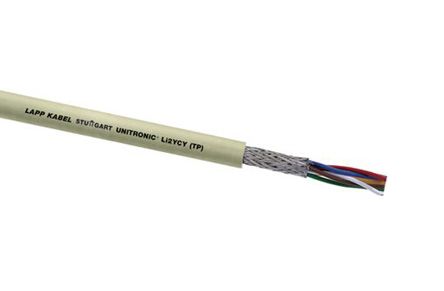 Lapp Cable De Datos Apantallado Li2YCY UNITRONIC De 6 Conductores, 3 Pares, 0,25 Mm², 24 AWG, Ø Ext. 7.5mm, Funda De