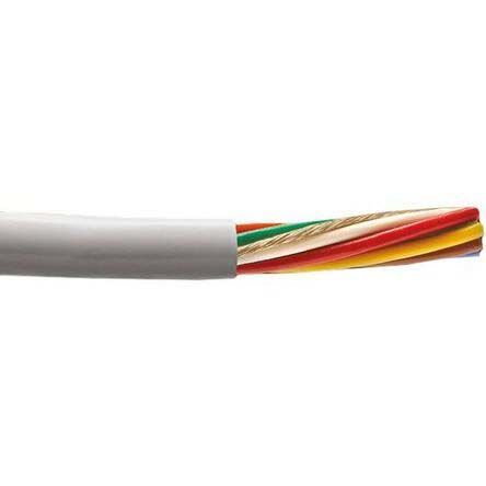 Alpha Wire Pro-Tekt Datenkabel 0.23 Mm² Ø 6.86mm Kupfer Verzinnt Schirmung PVC Isoliert Mehrleiter Grau