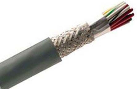 Alpha Wire Alpha Essentials Steuerkabel, 30-adrig X 0,35 Mm² Grau, 30m, 22 AWG, Folie