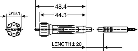 Bulgin Mini-USB-Buchse 2.0 - Typ A/B - IP68 Buchse, Einbau PX0457  Stiftleiste PX0457 Inhalt: 1St.