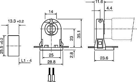 t12 lamp holder