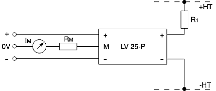 LV 25-P, Transformador de corriente LEM LV, entrada 14A, ratio: 14:1