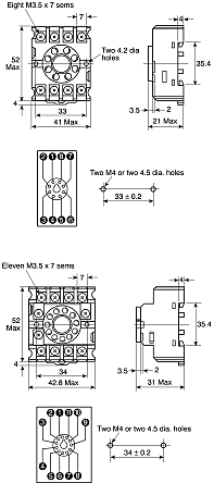 Omron リレーソケット DINレール 11, PF113A-E | RS