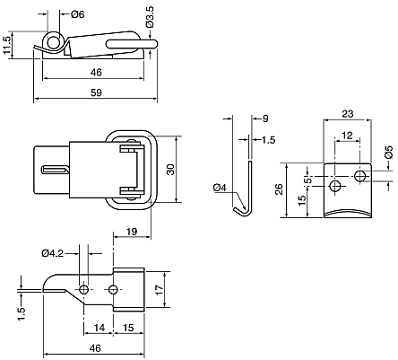 toggle latch diagram