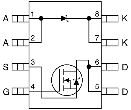 infineon n沟道 mosfet 晶体管 irf7521d1trpbf, 2