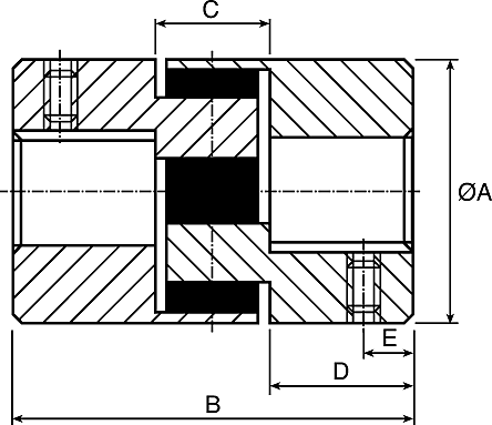 六角垫联轴器结构图图片