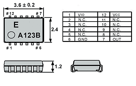 Epson, 32.768kHz XO Oscillator, ±50ppm CMOS, 12-Pin SMD Q3102LC02000511 ...