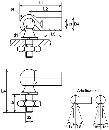 Ersatzspindel m. Kugel und Druckstück kurze Aus, 65822104