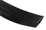 RS PRO, RS PRO Expandable Braided PET Black Cable Sleeve, 5mm Diameter, 5m  Length, 408-198