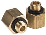 Parker Legris 0112 04 00-pk10 Legris Brass Compression Tube Fitting Pack of 10 4 mm Tube OD x M8X1 Male Thread Brass Nut 
