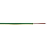 RS PRO Green/Yellow 10 mm² Hook Up Wire, 8 AWG, 72/0.4 mm, 100m, PVC  Insulation