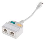 Accoppiatore Modulare Roline, RJ45, Cat6, 2 porte, STP Codice RS