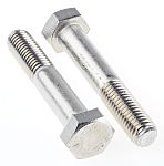 Plain Stainless Steel, Hex Bolt, M12 x 50mm