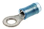 RS PRO, RS PRO Insulated Ring Terminal, M6 Stud Size, 1.5mm² to 2.5mm²  Wire Size, Blue, 534-569