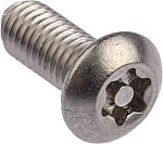 RS PRO TORX®-Schraube Innensechsrund Flachrund, Edelstahl A2 304