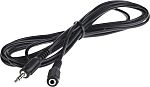 RS PRO, RS PRO Male 3.5mm Stereo Jack to Male 3.5mm Stereo Jack Aux Cable,  Black, 10m, 192-4412