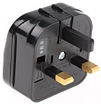 RS PRO, RS PRO UK to Europe Travel Adapter, Rated At 7.5A, 668-3698