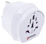 RS PRO, RS PRO UK to Europe Travel Adapter, Rated At 7.5A, 668-3698