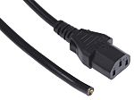 RS Pro IEC C14 Plug To IEC C15 Socket Power Cord, 1m, 1230951