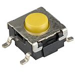 SPST-NO 50 mA @ 32 V dc 0.75mm Surface Mount IP50 Button Tactile Switch 