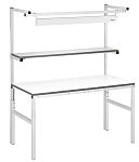 WM550-XJ, Black & Decker Portable Steel Workbench, 160kg Max Load,  Adjustable Height, 775mm x 610mm