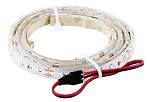 RS PRO 12V White LED Strip Light, 2700 → 3200K Colour Temp, 1m Length