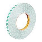 RS PRO F20 White Double Sided Paper Tape, 0.1mm Thick, 19mm x 50m