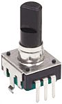 Encoder rotativo meccanico Incrementale TE Connectivity 24 impulsi/giro,  albero 6,8 mm, Su foro