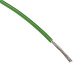 RS PRO Green/Yellow 2.1 mm² Hook Up Wire, 14 AWG, 1C, 30.5m, MPPE Insulation