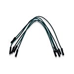 MIKROE-513 MikroElektronika, MIKROE-513, 150mm Insulated Breadboard Jumper  Wire in Black, Blue, Brown, Green, Grey, Orange, Purple, Red, White,, 791-6463